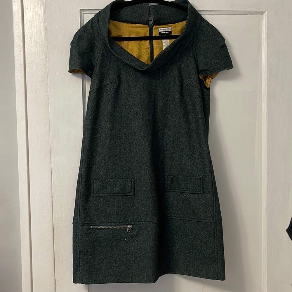 Miss Sixty denim style dress with cowlneck and pockets